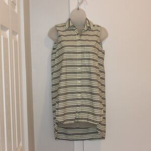 Madewell Stripped Blouse Women Size XS